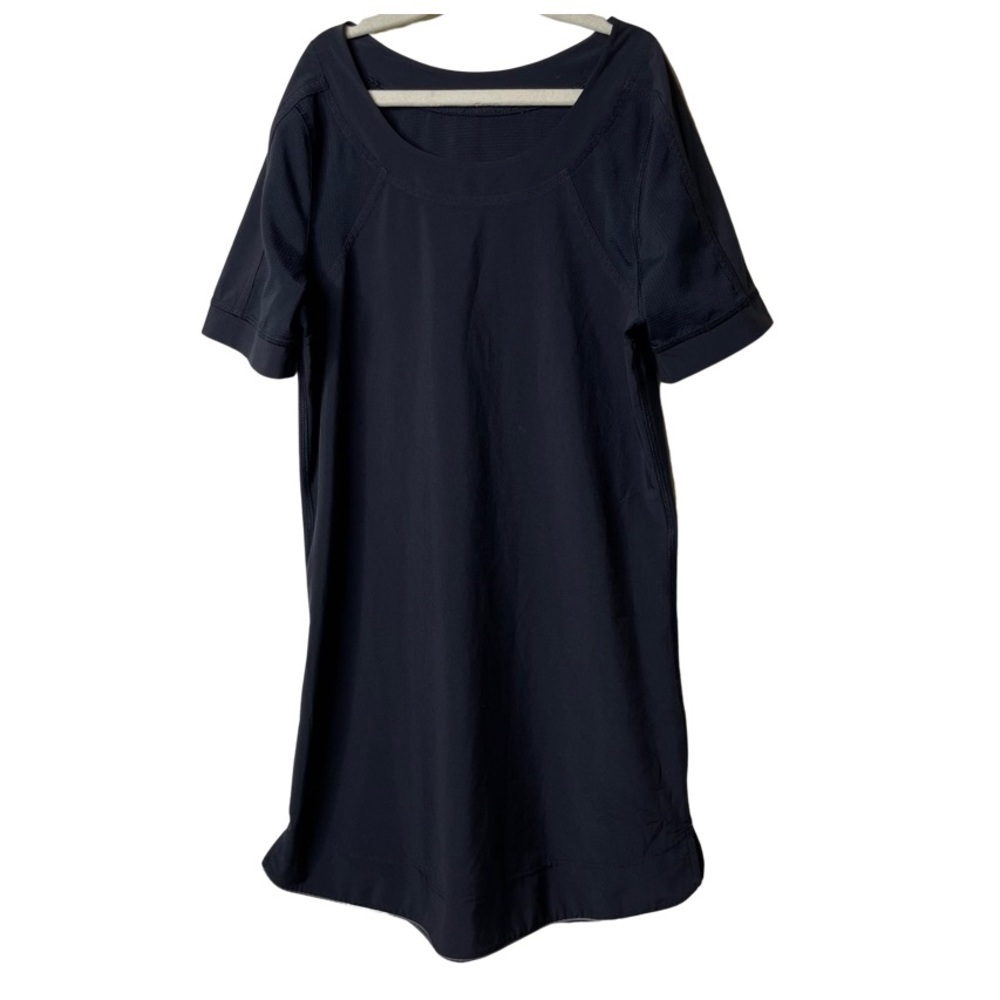 Ivivva black super lightweight tee dress short sleeve sz 12